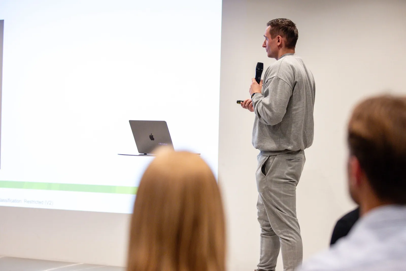 AimRank speaking at a conference